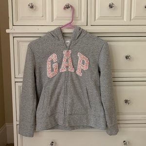 Gap Kids Girl's Logo Zip Hoodie